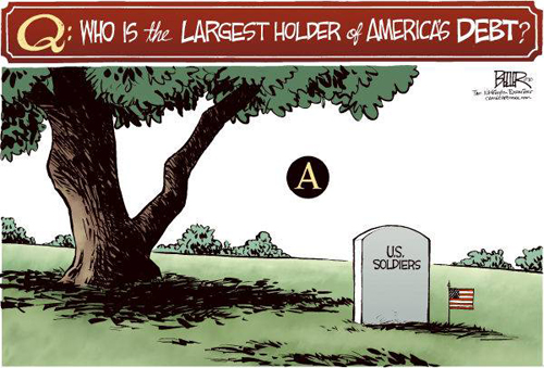 Memorial Day cartoon - remember the fallen heroes